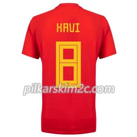 Koszulka Hiszpania Xavi 8 Główna Mistrzostwa Świata 2018 - Koszulki Piłkarskie